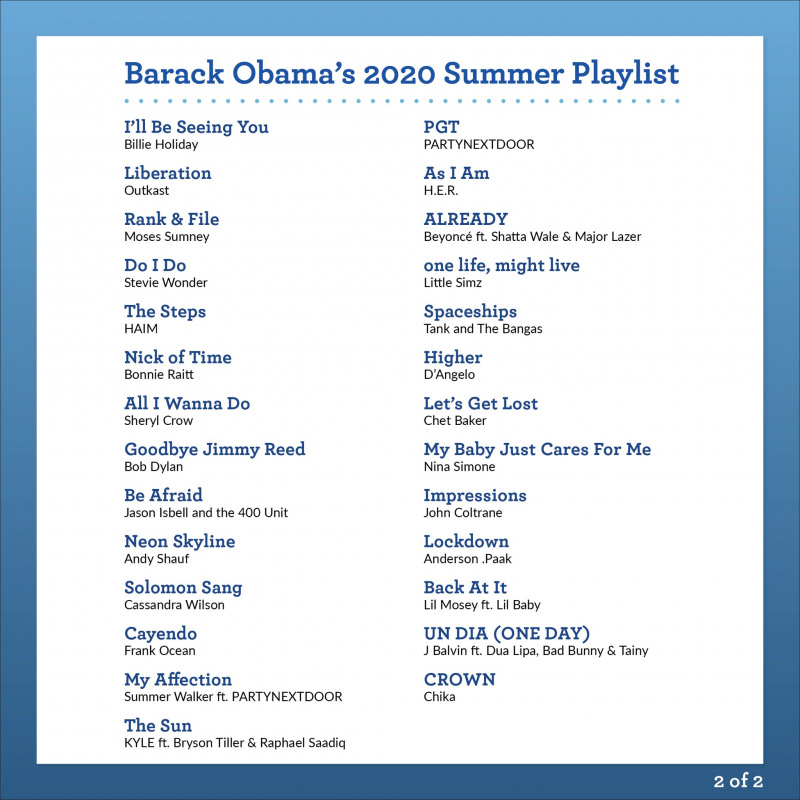 Download 4 Nigerian Artists Make The List Of Barack Obama S 2020 Summer Playlist News Mdundo Com